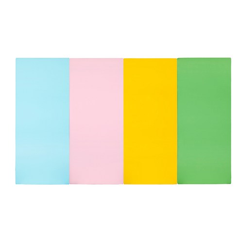 퍼니존 퍼니테라피 유아폴더매트 스카이블루비비드 시리즈3, 스카이블루 + 베이비핑크 + 옐로우 + 그린