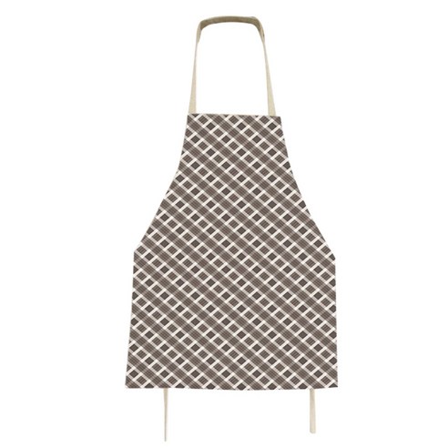 아울리빙 칼라 체크 주방 앞치마 56 x 68 cm, C, 1개