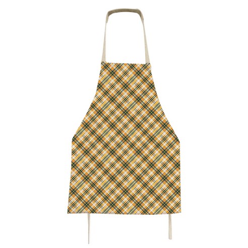 아울리빙 칼라 체크 주방 앞치마 56 x 68 cm, E, 1개