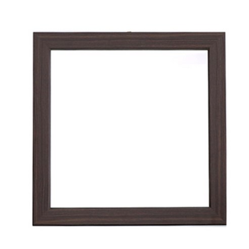보우데코 싱글룸 가구 벽거울 800 x 800 mm, 월넛
