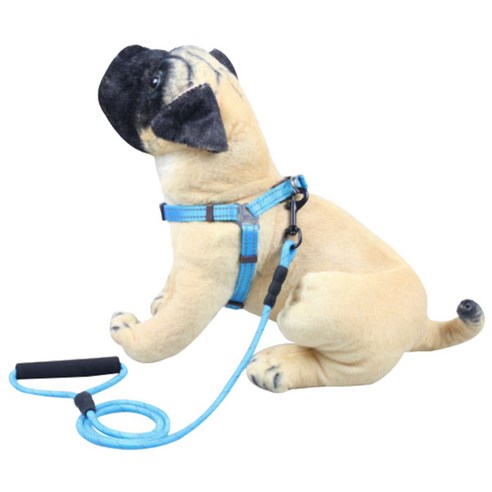 핑크망고 큐티펫 반려동물 심플 가슴줄 & 로프세트 L, D, 1세트