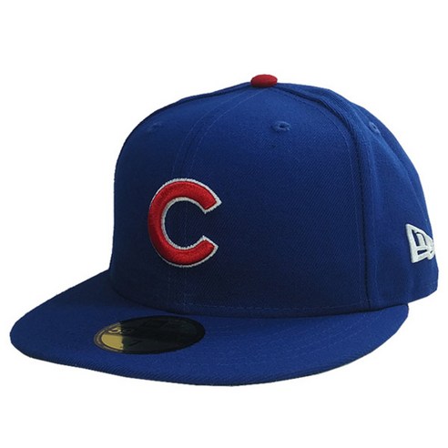 뉴에라 59FIFTY 어센틱 시카고 컵스 MLB 모자, 블루