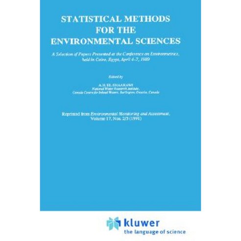 Statistical Methods for the Environmental Sciences Hardcover, Springer
