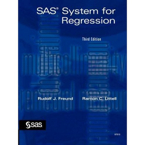 SAS System for Regression Paperback, SAS Institute