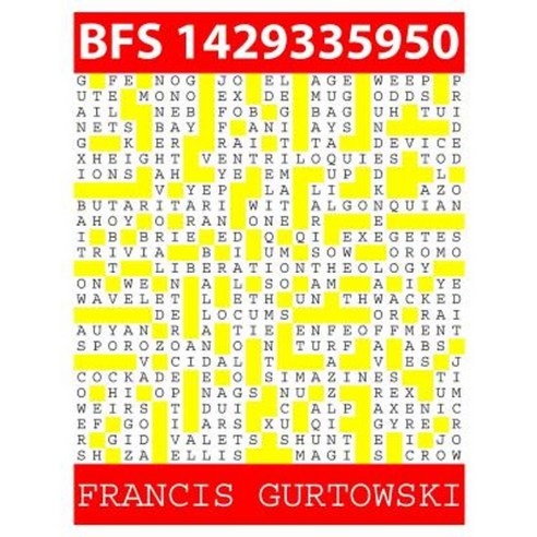 Bfs 1429335950: A Bfs Puzzle Paperback, Createspace Independent Publishing Platform