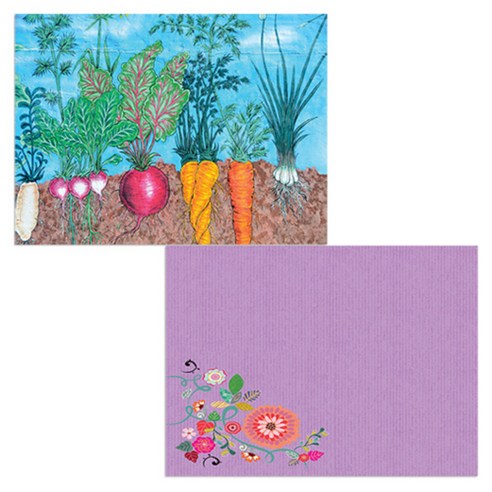 벨라 실리콘 식탁매트 2p 꽃가지1 세트, 꽃가지1, 채소밭, 385 x 285 mm, 두께 1mm