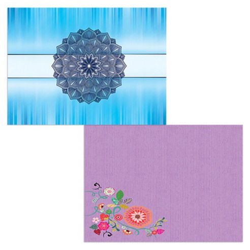 벨라 실리콘 식탁매트 2p 꽃가지1 세트, 꽃가지1, 연꽃2, 385 x 285 mm, 두께 1mm