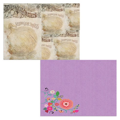벨라 실리콘 식탁매트 2p 꽃가지1 세트, 꽃가지1, 양파빈티지, 385 x 285 mm, 두께 1mm