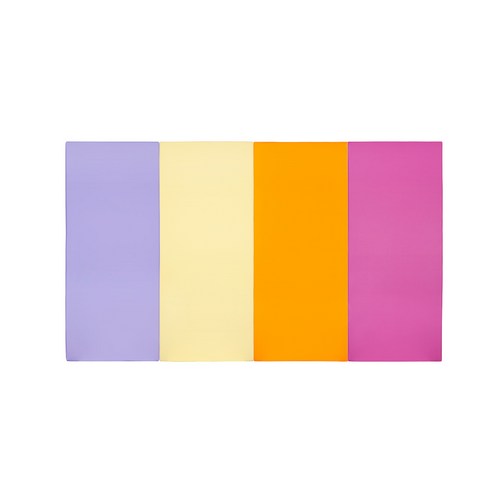 퍼니존 퍼니테라피 바이올렛비비드 시리즈4 유아폴더매트 대, 바이올렛 + 아이보리 + 오렌지 + 핫핑크