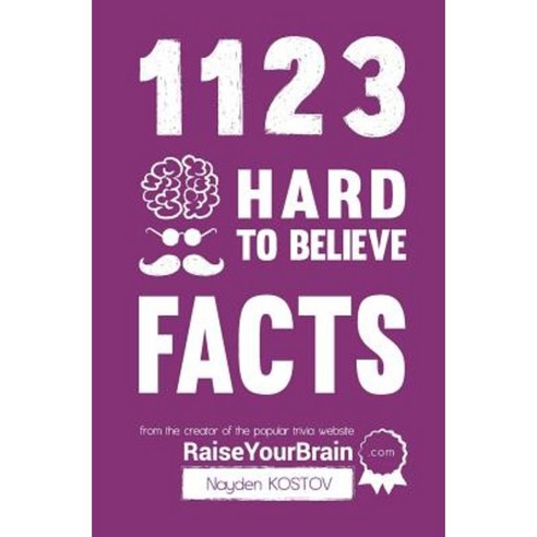1123 Hard to Believe Facts: From the Creator of the Popular Trivia Website Raiseyourbrain.com Paperback, Nayden Kostov