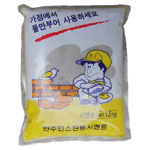 한주 세라믹 가정용 회색 시멘트 1.5kg, 1개