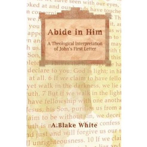 Abide in Him: A Theological Interpretation of John''s First Letter Paperback, New Covenant Media