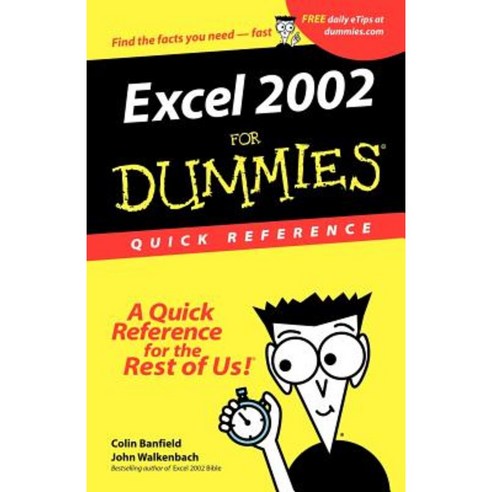 Excel 2002 for Dummies Quick Reference Paperback
