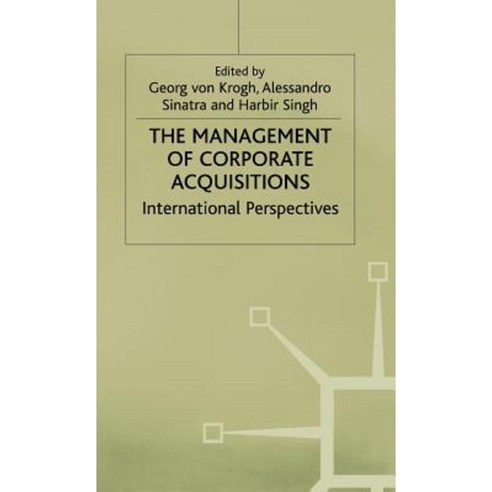 Management of Corporate Acquisitions Hardcover, Palgrave MacMillan