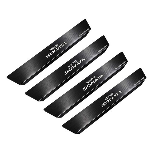 닥쏘오토 AL헤어라인 슬림핏 도어스커프 4p, LF쏘나타 뉴라이즈, 블랙