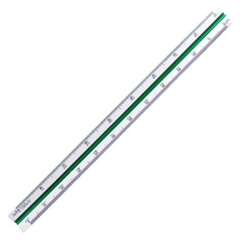 산키스 삼각 스케일 30cm, 혼합 색상, 1개