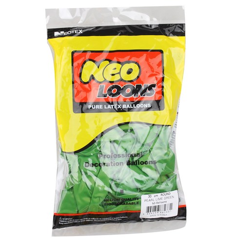 네오룬스 30 cm 라운드풍선, 펄 라임그린, 1개