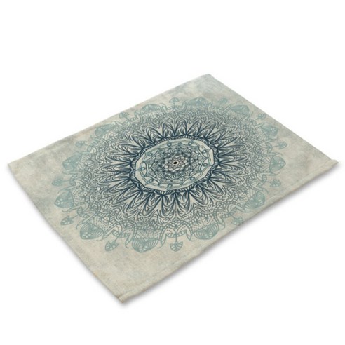 아울리빙 오리엔탈 디자인 식탁매트, O, 42 x 32 cm