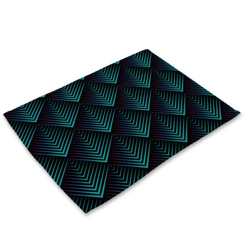 아울리빙 디지털 프린트 식탁매트, M, 42 x 32 cm