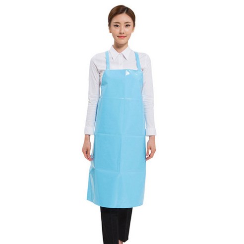 예경 앞면 방수 H형 앞치마 중, 하늘색, 1개