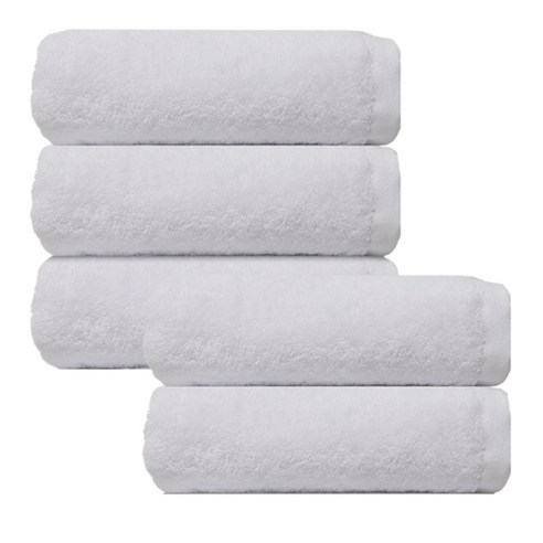코튼알리오 호텔타올 40수 코마사 200g, 화이트, 5개입