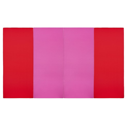 퍼니존 퍼니 테라피 레드 비비드 시리즈 6 유아폴더매트, 레드 + 핫 핑크, 대(W 240cm x L 140cm, 4cm)