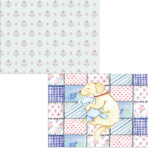 벨라 실리콘 식탁매트 2p 낮잠 세트, 낮잠, 무제패턴, 385 x 285 mm, 두께 1mm