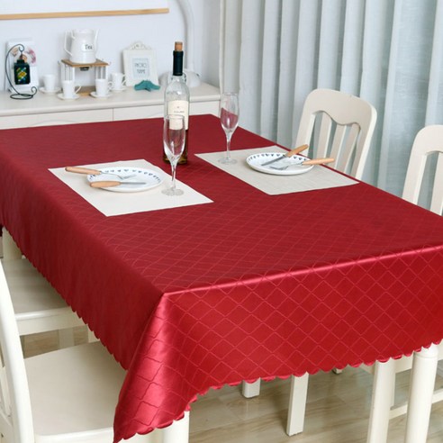 이코디 클다이아 테이블 보, 레드, 140 x 140 cm