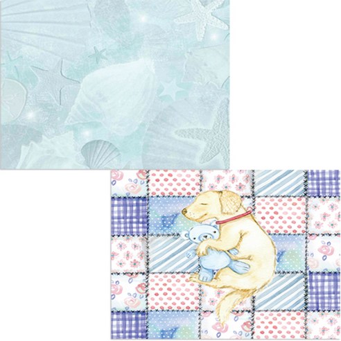 벨라 실리콘 식탁매트 낮잠 세트, 낮잠, 빈티지바다, 385 x 285 mm
