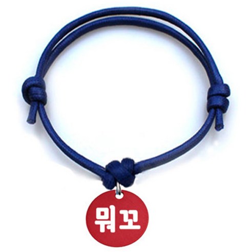 펫츠룩 굿모닝 블루 반려동물 목걸이 S + 알미늄원형 팬던트 M, 레드(뭐꼬), 1개