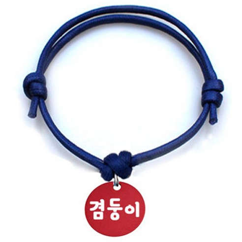 펫츠룩 굿모닝 블루 반려동물 목걸이 S + 알미늄원형 팬던트 S, 레드(겸둥이), 1개