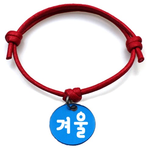 펫츠룩 굿모닝 레드 반려동물 목걸이 M + 알미늄원형 팬던트 S, 블루(겨울), 1개