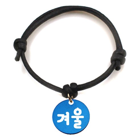 펫츠룩 굿모닝 블랙 반려동물 목걸이 S + 알미늄원형 팬던트 S, 블루(겨울), 1개