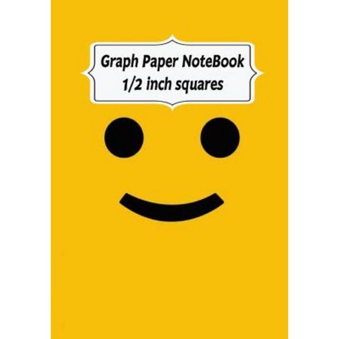 Graph Paper Notebook: Smiley Face: Graph Paper 1/2 Squares. 120 Pages ...