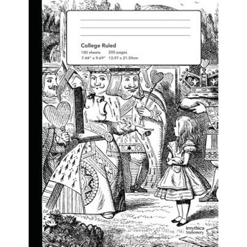 Alice in Wonderland College Rule Composition Book Notebook Paperback, Createspace Independent Publishing Platform
