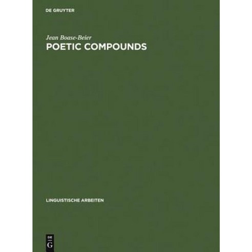 Poetic Compounds Hardcover, de Gruyter