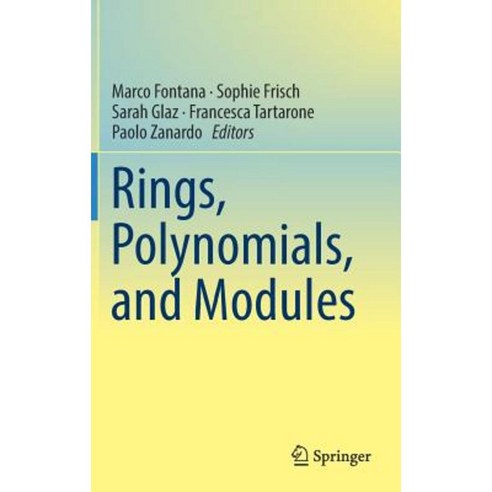 Rings Polynomials and Modules Hardcover, Springer