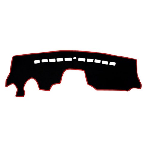 이모션 펠트 논슬립 3D 입체설계 대쉬보드 커버 쉐보레, 아베오, 블랙 + 레드 테두리