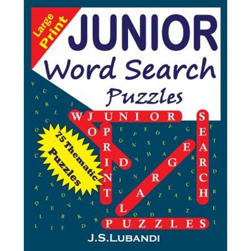 Large Print Junior Word Search Puzzles Paperback, Createspace