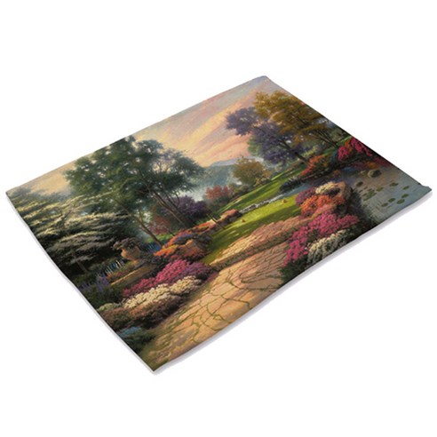 비케이 풍경화 식탁매트, 2, 가로 42cm x 세로 32cm