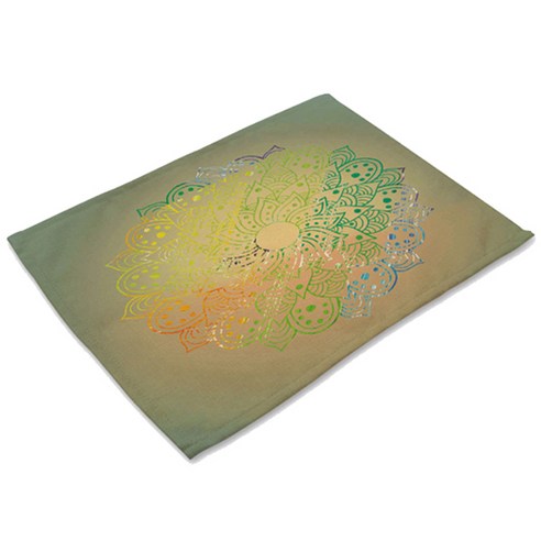 비케이 컬러 만다라 식탁매트, 10, 가로 42cm x 세로 32cm