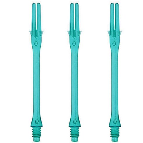 LSTYLE 다트샤프트 락 슬림 440mm, 에메랄드, 3개입