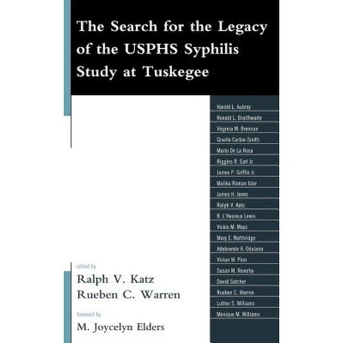 The Search for the Legacy of the USPHS Syphylis Study at Tuskegee ...