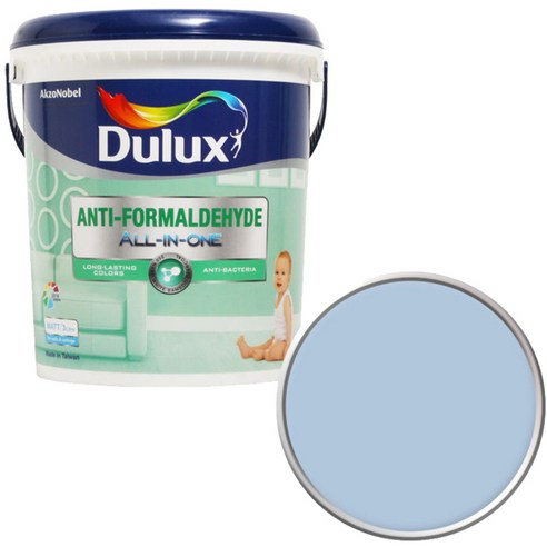 듀럭스 안티 포름알데히드 올인원 페인트3L, Lily Blue