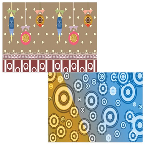벨라 실리콘 식탁매트 동그라미 1 세트, 동그라미 1, 즐거움, 385 x 285 mm
