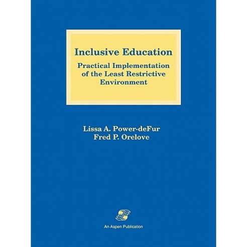 Pod- Inclusive Education Paperback, Jones & Bartlett Publishers