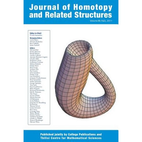 Journal of Homotopy and Related Structures 6(1&2) Paperback, College Publications