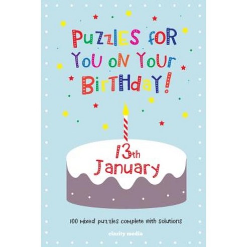 Puzzles for You on Your Birthday - 13th January Paperback, Createspace