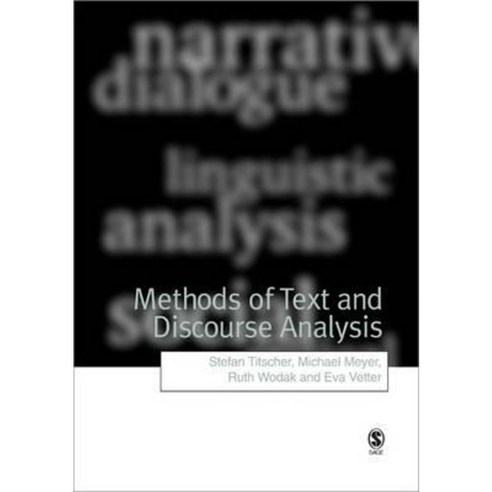Methods of Text and Discourse Analysis: In Search of Meaning Paperback ...