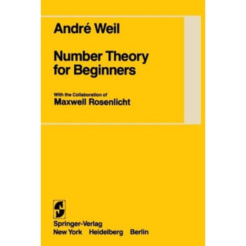 Number Theory for Beginners Paperback, Springer